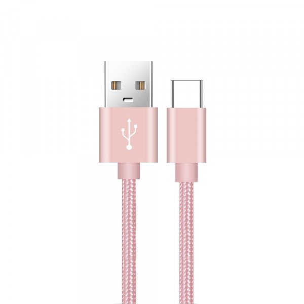 Wholesale Micro V8/V9 Durable  6FT USB Cable Compatible with Power Station (Rose Gold)